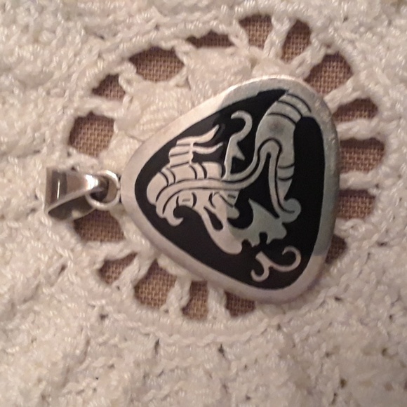 Mexico Jewelry - Sterling Mexican Pendant